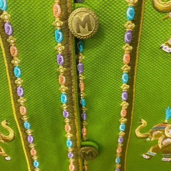 Bob Mackie Embroidered Elephant Swing Jacket Size XL - Picture 7 of 7